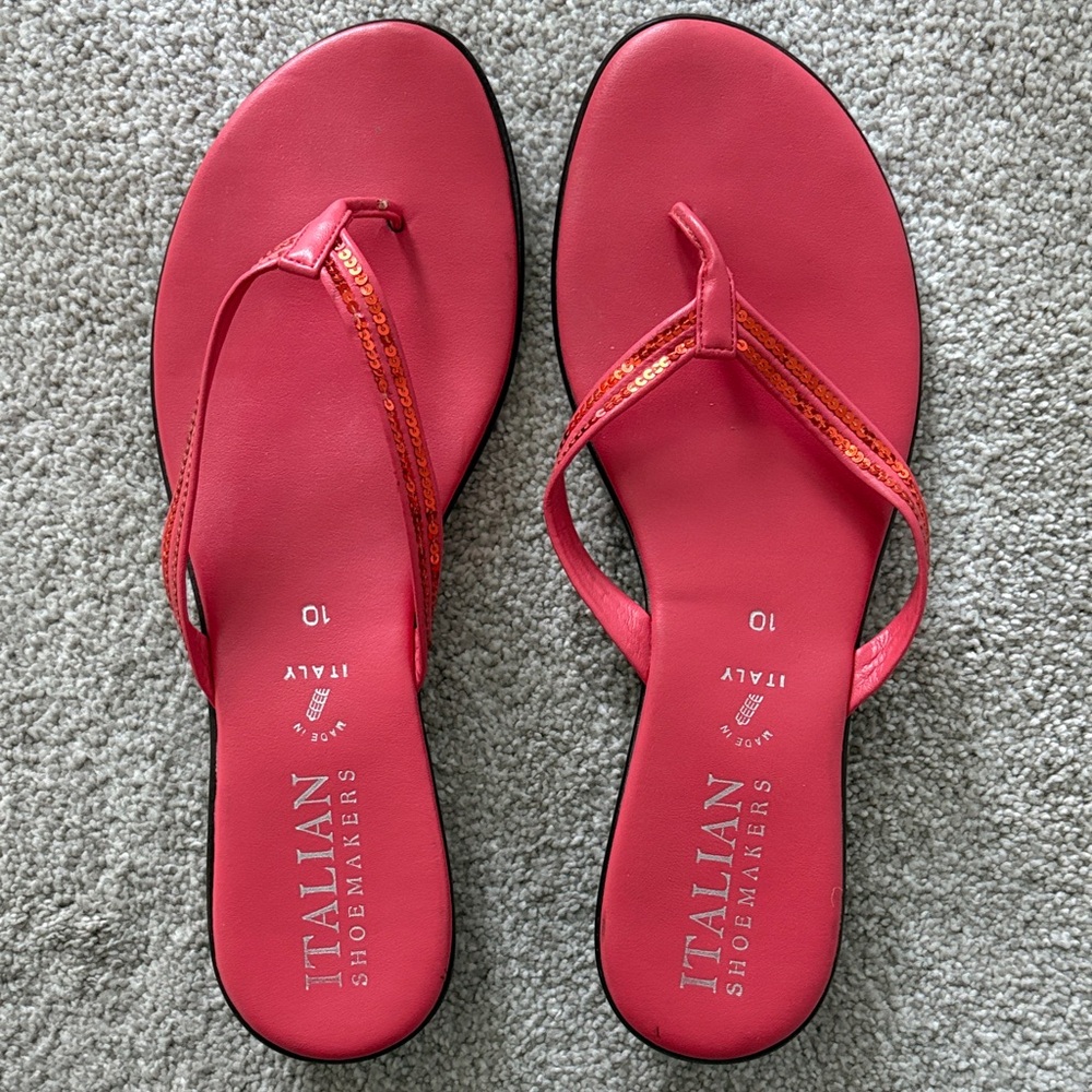 Italian Shoemakers Vibrant Pink Sandals